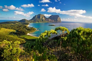 Lord Howe Island landscape shot from Mount Eliza looking south