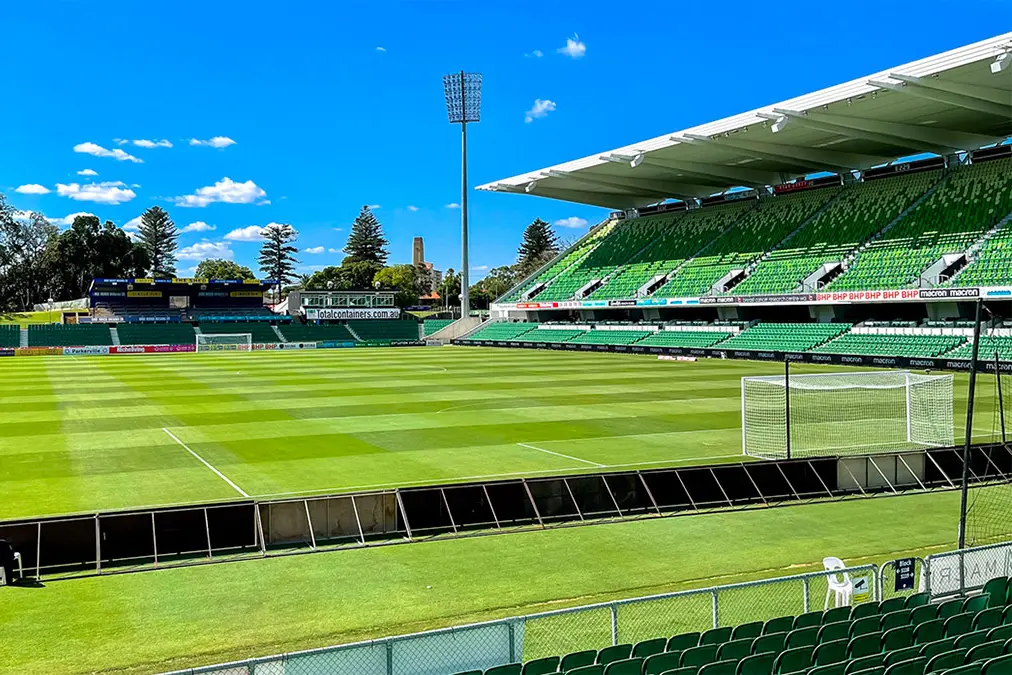 HBF Park, also known as Perth Rectangular Stadium, in Perth