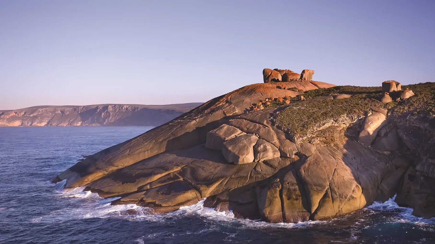 Remarkable Rocks in Flinders Chase National Park from the ocean