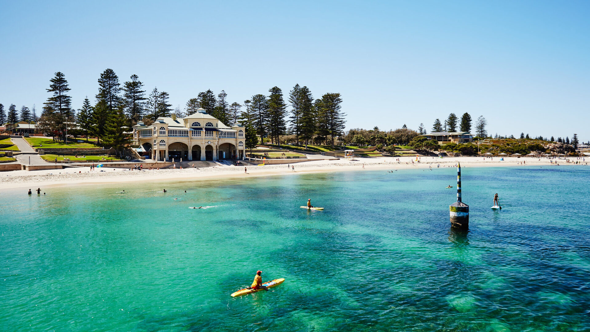 Aerial view of Cottesloe Beach in Perth
