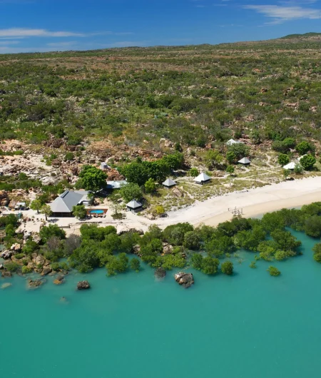 Aerial Kimberley Coastal Camp
