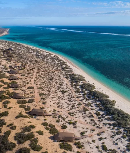 SS Camp Ningaloo Reef Aerial drone